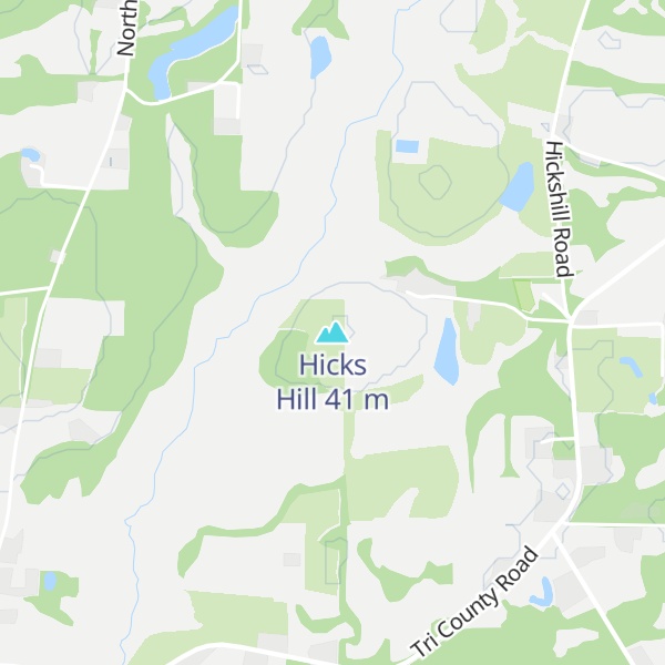 Map of Hicks Hill