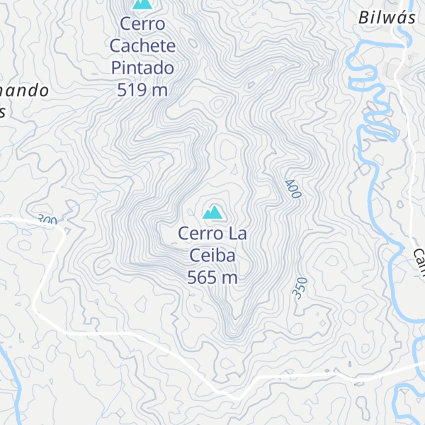 Map of Cerro La Ceiba