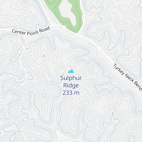 Map of Sulphur Ridge