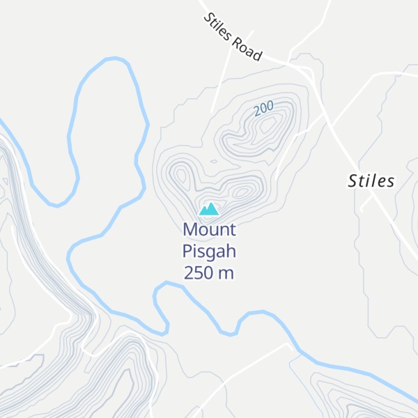 Map of Mount Pisgah
