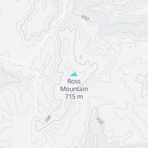 Map of Ross Mountain