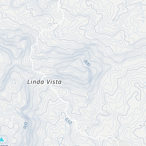 Map of Cerro La Quijada