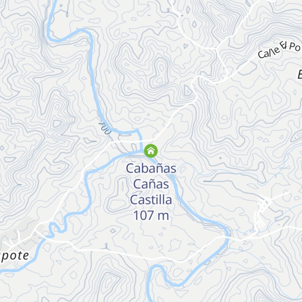 Map of Cabañas Cañas Castilla
