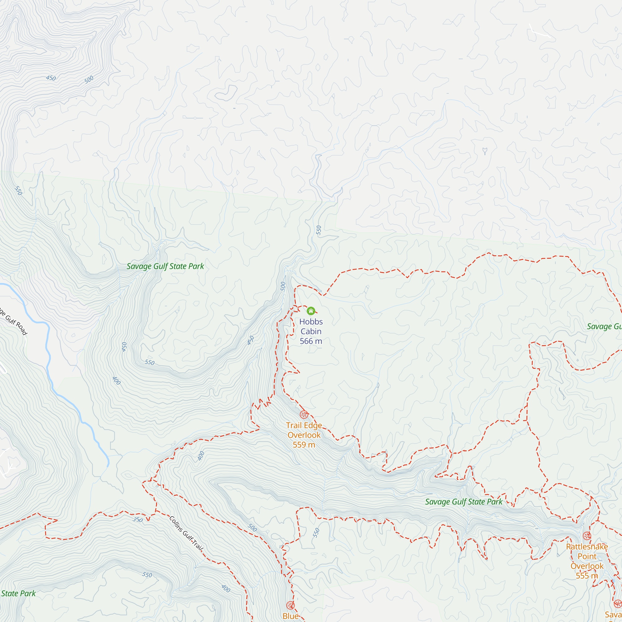 Hobbs Cabin map