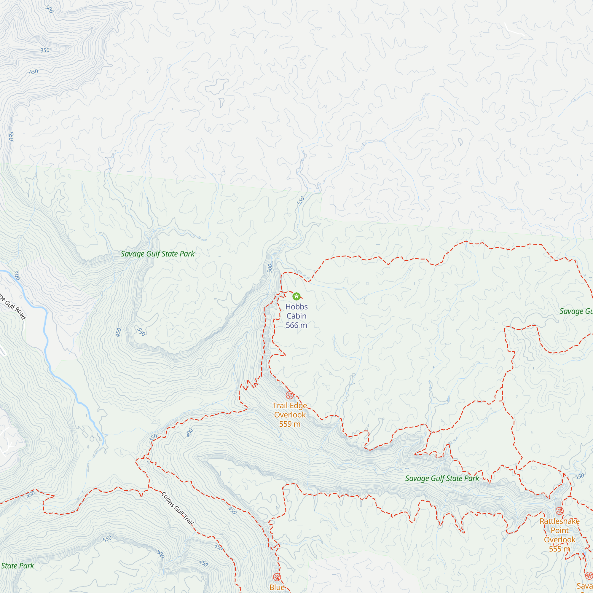 Hobbs Cabin map