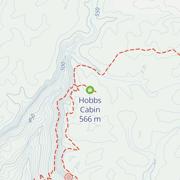 Map of Hobbs Cabin