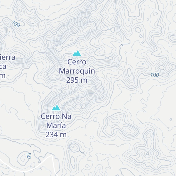 Map of Cerro Chorro