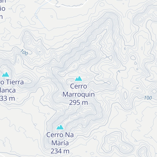 Map of Cerro Marroquin