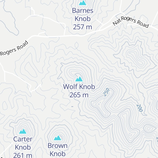 Map of Wolf Knob