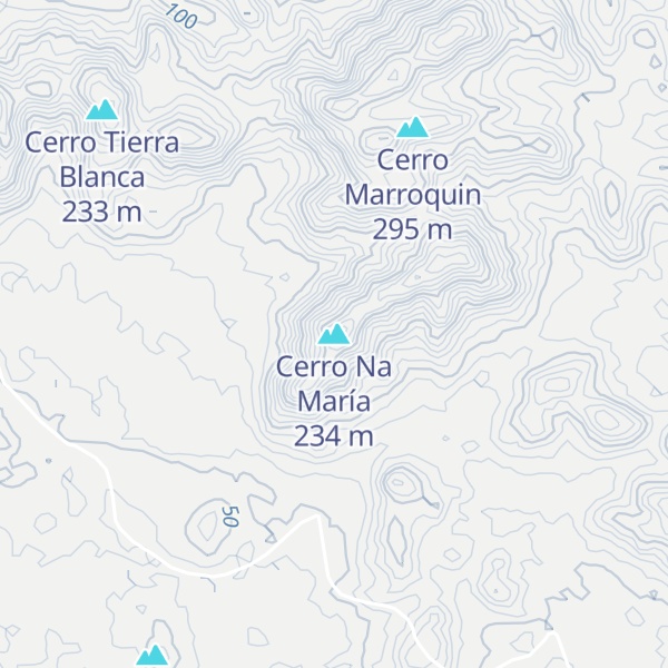 Map of Cerro Na María