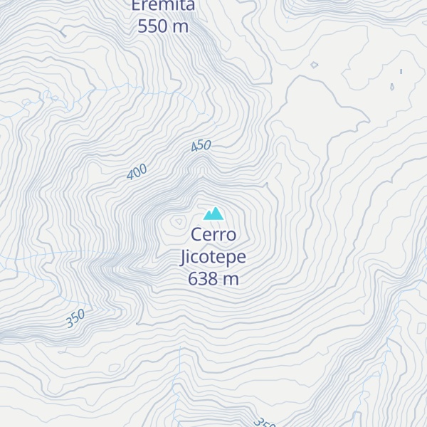 Map of Cerro Jicotepe