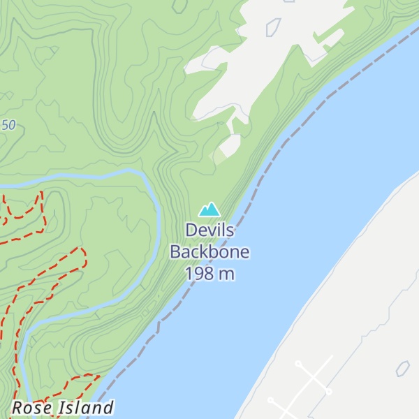Map of Devils Backbone