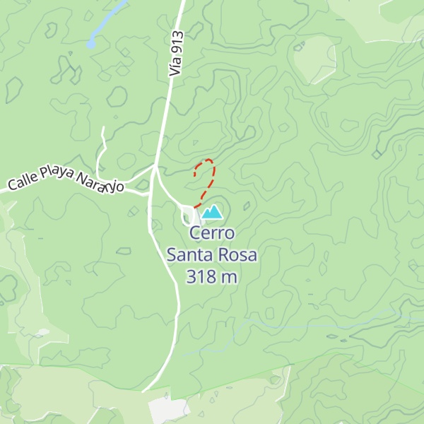 Map of Cerro Santa Rosa