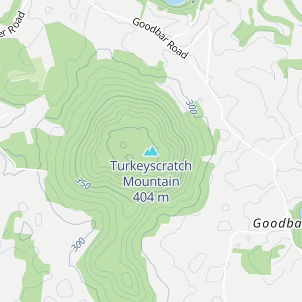 Map of Turkeyscratch Mountain