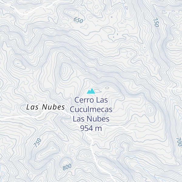 Map of Cerro Las Cuculmecas Las Nubes