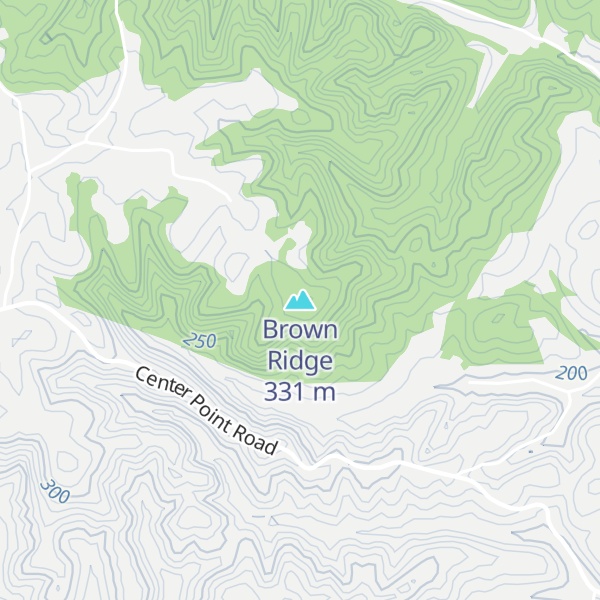 Map of Brown Ridge