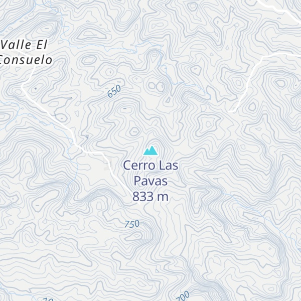 Map of Cerro Las Pavas
