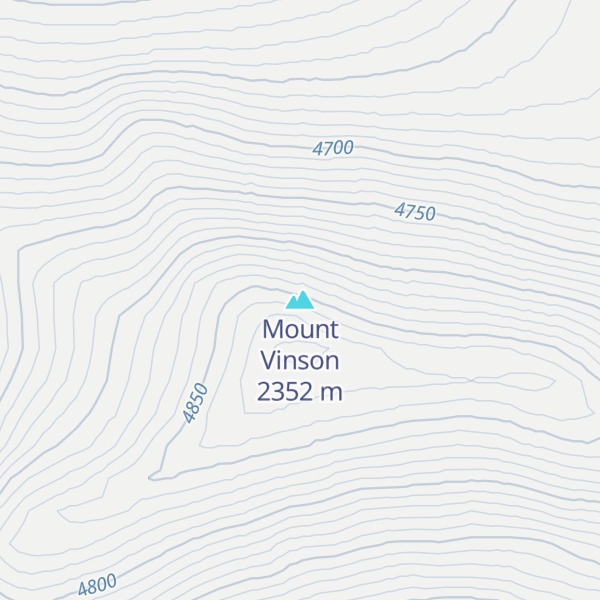 Map of Mount Vinson
