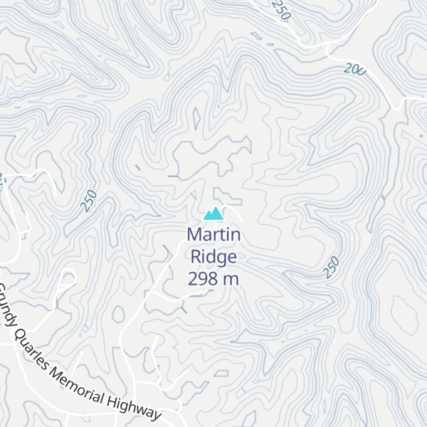 Map of Martin Ridge