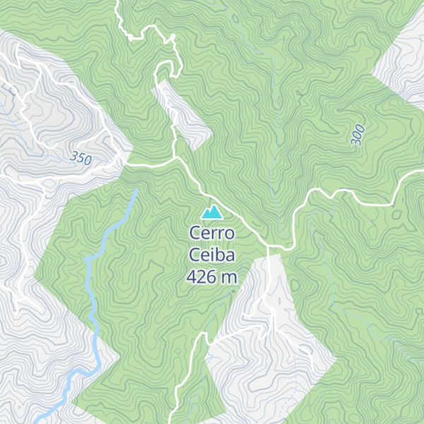 Map of Cerro Ceiba