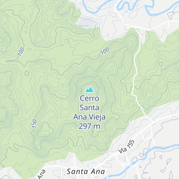 Map of Cerro Santa Ana Vieja