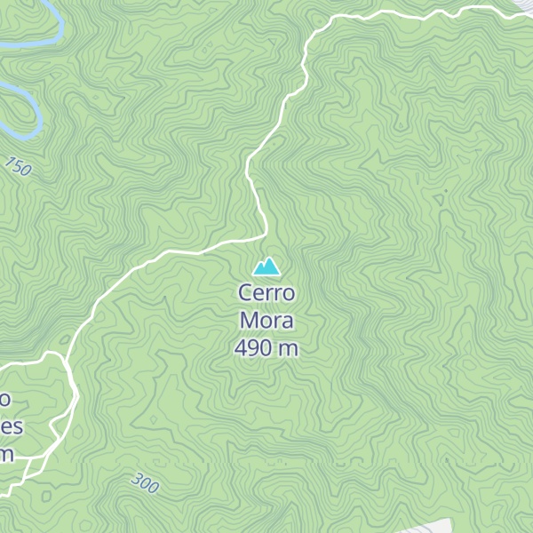 Map of Cerro Mora