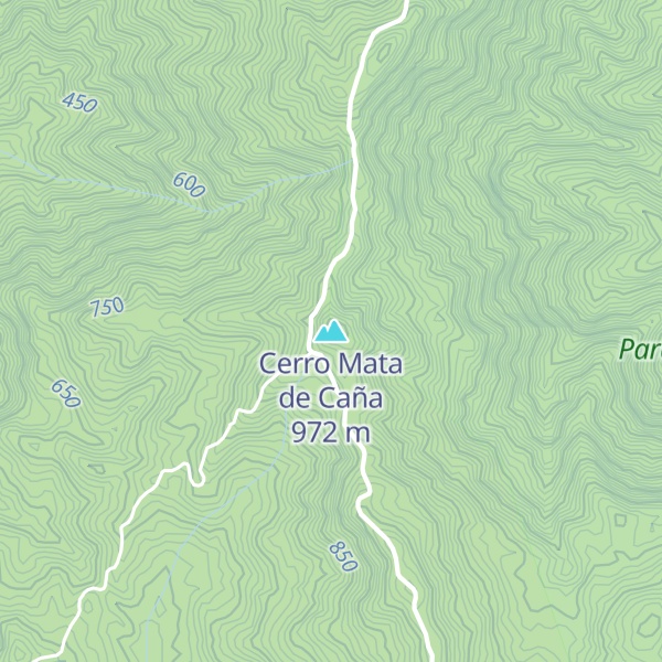 Map of Cerro Mata de Caña