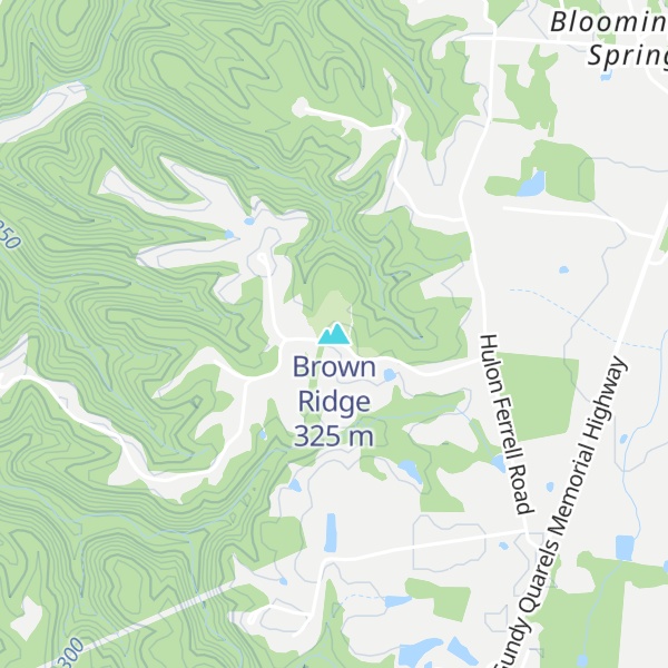 Map of Brown Ridge