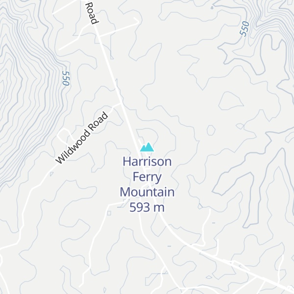 Map of Harrison Ferry Mountain