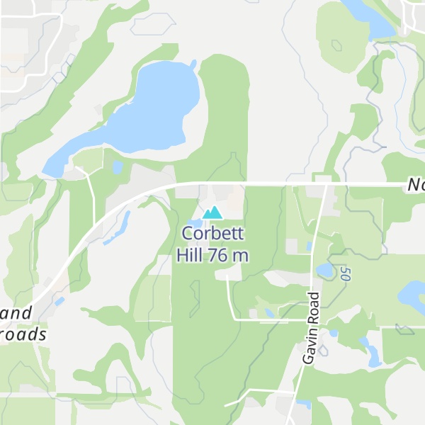 Map of Corbett Hill