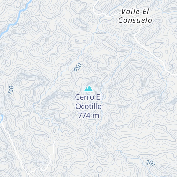 Map of Cerro El Ocotillo