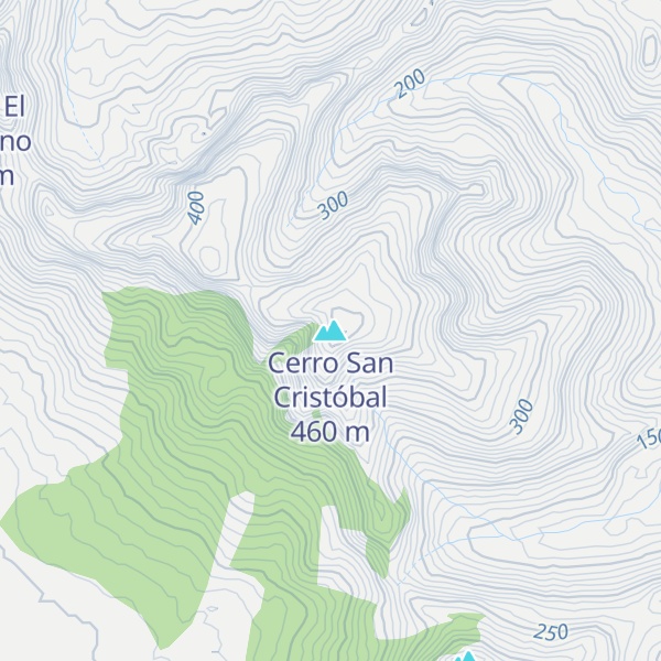 Map of Cerro San Cristóbal
