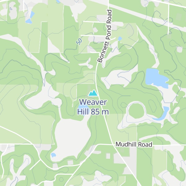 Map of Weaver Hill