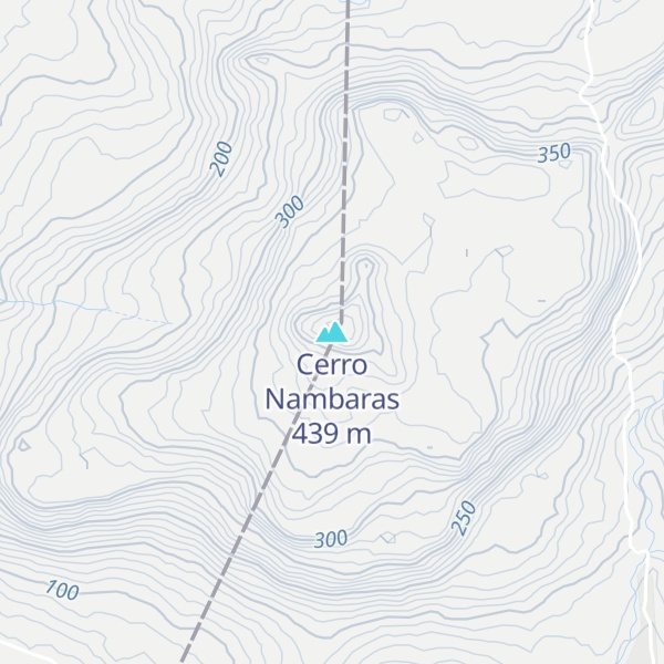 Map of Cerro Nambaras