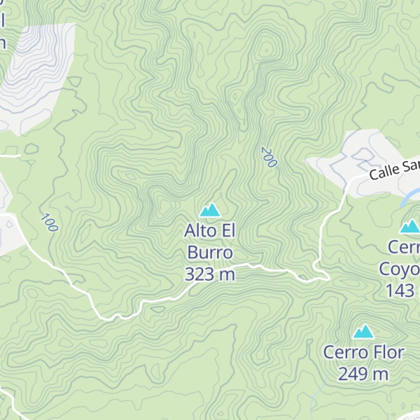 Map of Alto El Burro