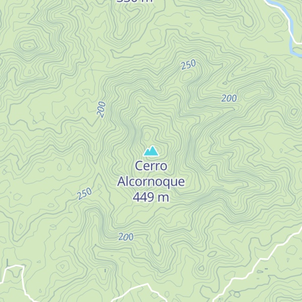 Map of Cerro Alcornoque