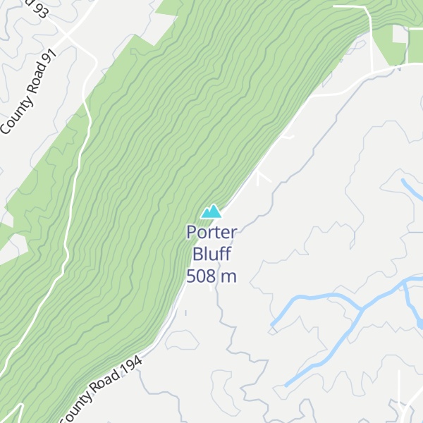 Map of Porter Bluff