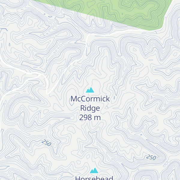 Map of McCormick Ridge