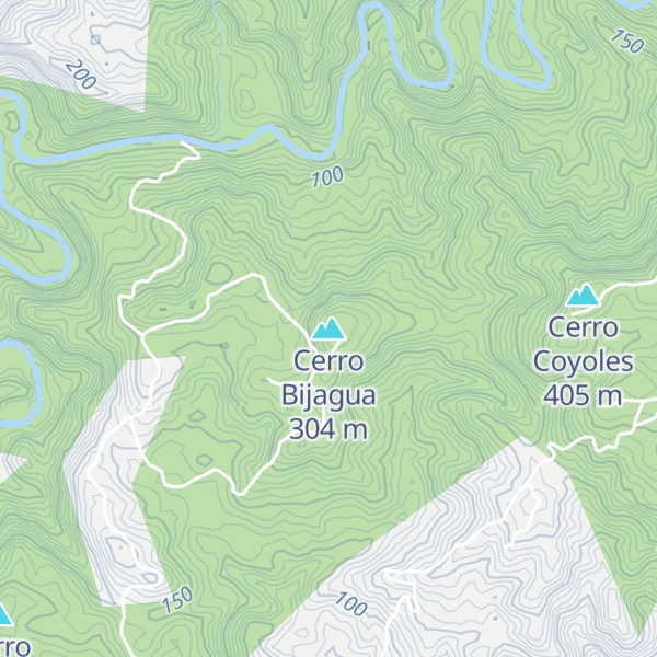 Map of Cerro Bijagua