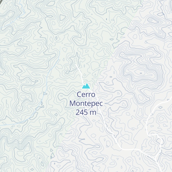 Map of Cerro Montepec