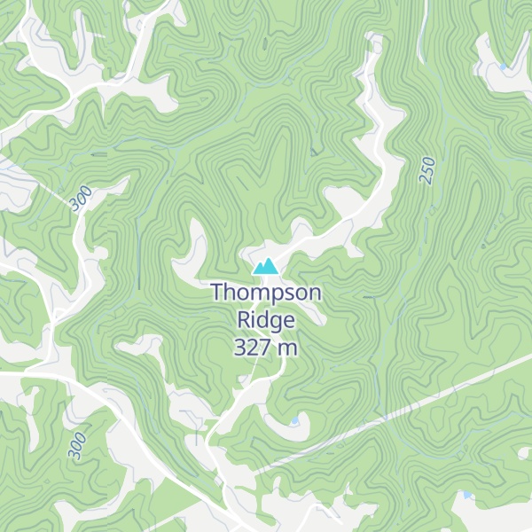 Map of Thompson Ridge