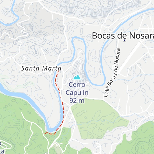 Map of Cerro Capulín