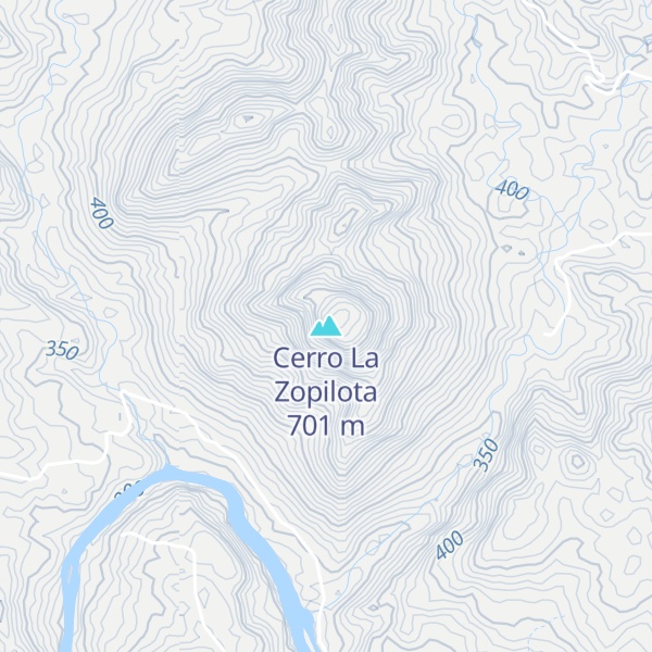 Map of Cerro La Zopilota