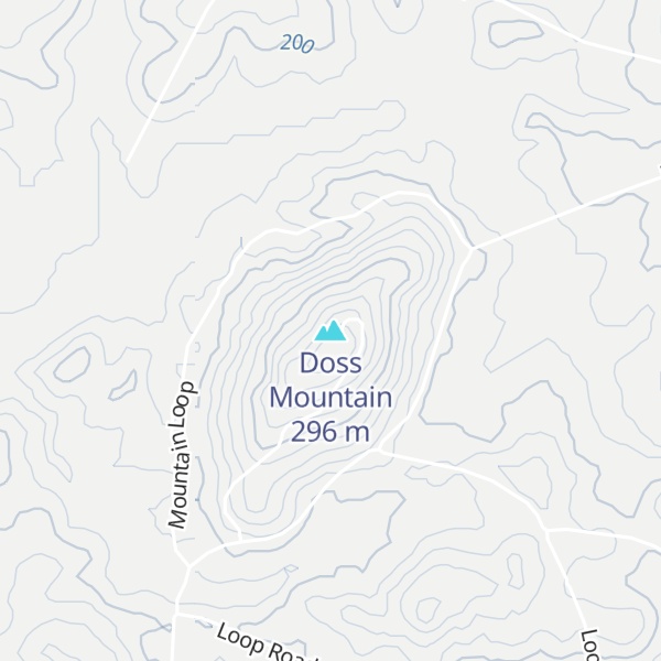 Map of Doss Mountain