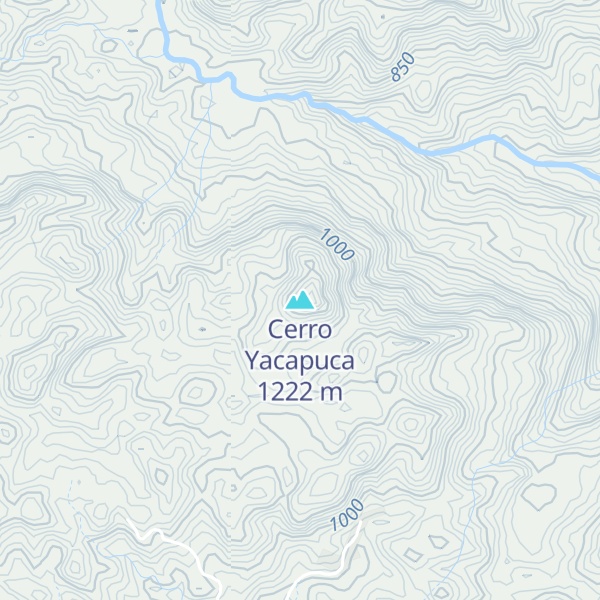 Map of Cerro Yacapuca