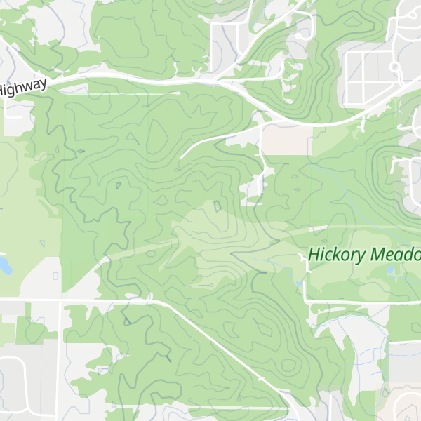 Map of Hickory Hill