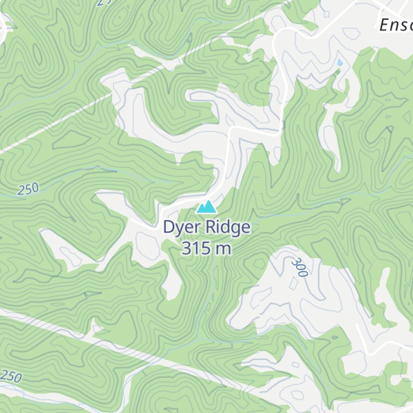 Map of Dyer Ridge