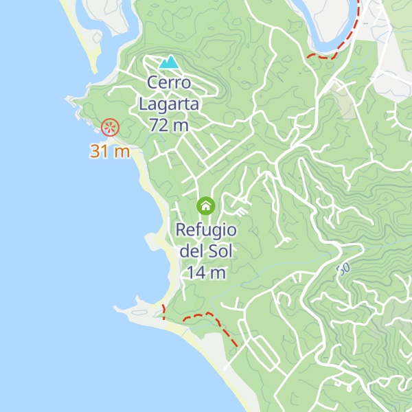 Map of Refugio del Sol
