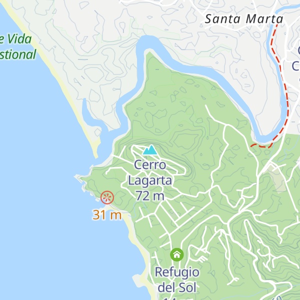 Map of Cerro Lagarta