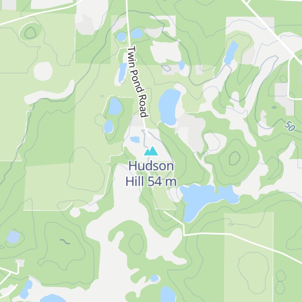 Map of Hudson Hill